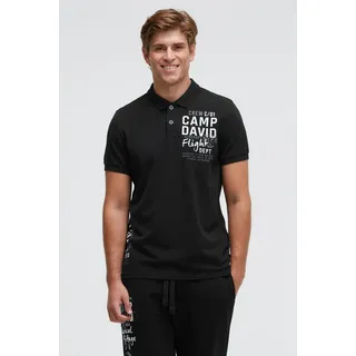 Camp David Poloshirt schwarz M