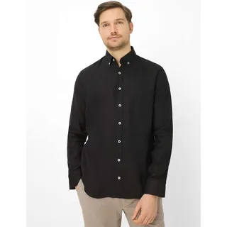 Brax Leinenhemd schwarz L
