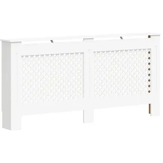 vidaXL Heizkörperverkleidung Weiß 172x19x81,5 cm MDF