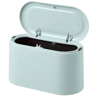 TUWENA Mülleimer Tischmülleimer mit Aufpoppen Deckel, 2L Mini Mülleimer Klein, Plastik grün