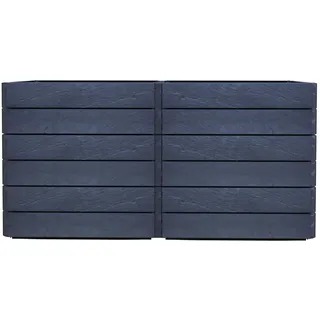 GARANTIA Hochbeet-Set Ergo Quadro 160 x 80 x 75 cm Anthrazit