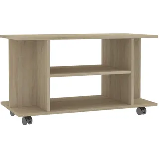 vidaXL TV-Schrank mit Rollen 80 cm sonoma-eiche
