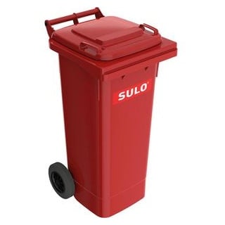 Sulo MGB Mülltonne Kunststoff rot mit Rädern 80 L