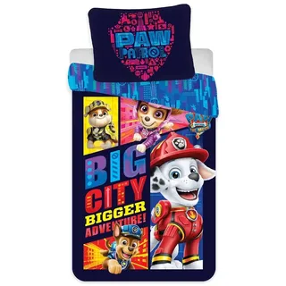 PAW Patrol Baby Bettwäsche 100x135 Motiv Big City - 2", 100% Baumwolle