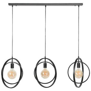 Liadomo Pendelleuchte Houston, ohne Leuchtmittel, Hängelampe im rustikalen Industrial Style schwarz 130 cm x 150 cm