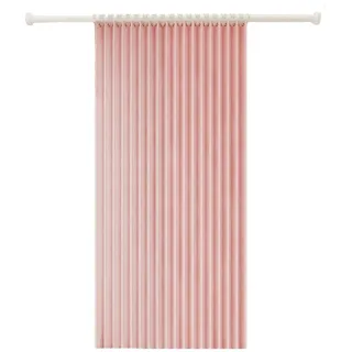 Minicloss Duschvorhang Wasserdichter Magnet-Falt-Duschvorhang, Verdickter Leinenoptik-Vorhang Breite 180 cm (1-tlg), Ideal für Badezimmer, Türrahmen, Schlafzimmer und als Raumteiler rosa 180 cm x 200 cm