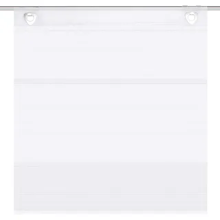 Magnetrollo Bambusoptik weiß 45/60/80/100x130cm Rollo ohne Bohren Raffrollo (70x210cm)