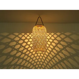 GLOBO Solarleuchte Kunststoff DxH 22,5x56,5 cm inkl. LED warmweiß braun