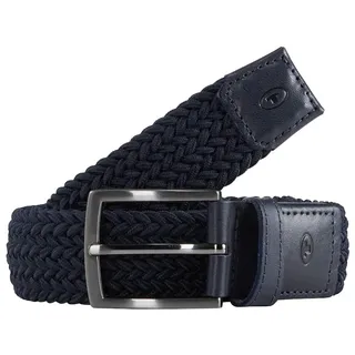 Tom Tailor Flechtgürtel Herren Materialmix 3,5 cm blau 95