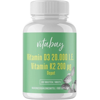 Vitamin D3 Depot 20.000 I.e.+Vitamin K2 200 Μg Tab