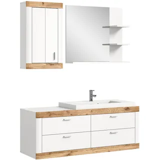 xonox.home Laredo 3-tlg. ca. 132 cm Weiß/Eiche