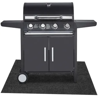 Tolletour Grillteppich, Grillmatte 75x120 Cm, Rutschfeste Unterlage Für Grill Und Outdoor-geräte, Ölbeständig, Bodenschutz Für Garten Und Terrasse
