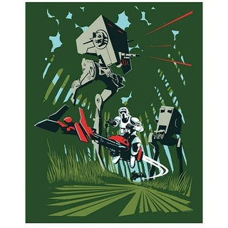 Komar Star Wars Poster Vector Endor  (Star Wars, B x H: 50 x 70 cm)
