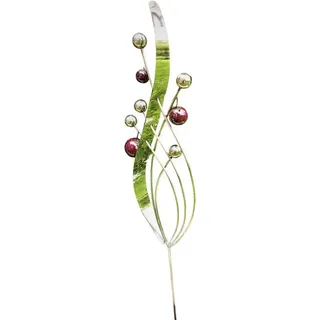 Jürgen Bocker - Gartenambiente Gartenstecker Skulptur Venedig klein Edelstahl Kugeln violett Beetstecker lila