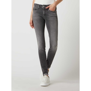 Super Skinny Fit Jeans mit Stretch-Anteil Modell 'Adriana', Dunkelgrau, 25/32