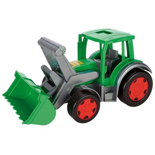 Wader Wozniak Spielzeug-Traktor Gigant Traktor zum Sitzen mit großer Frontschaufel, ab 12 Monaten, (belastbar bis 100 kg, ca. 60 cm, grün, 1-tlg., Aufsitztraktor mit Baggerarm), aus UV-beständigem, recyclebarem Kunststoff, für Kinderzimmer, Garten grün