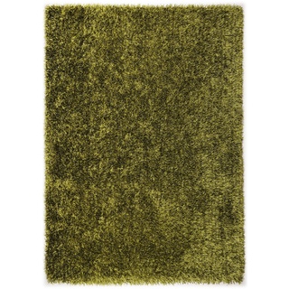 THEKO Moderner handgetufteter Designer Teppich Farbe grün Größe auswählen 160 x 230 cm