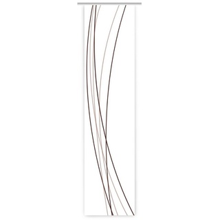 gardinen-for-life Schiebegardine Linea coffee blanco links Schiebevorhang HxB 260x60 cm - B-line weiß