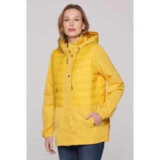 Windbreaker SOCCX, Damen, Gr. XL, golden honey, Web, Material Oberstoff: 100% Polyester, Futter + Einsatz: 100% Polyamid, Füllung: 100% Polyester, unifarben, regular fit normal, eingesetzt elastischer Bund, Jacken Windbreaker, mit Elastikbündchen