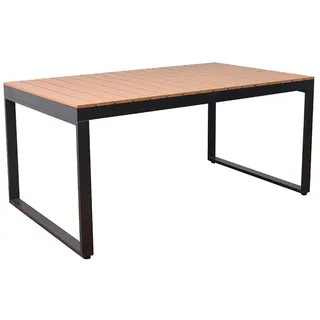 Home Deluxe SIERA Gartentisch 160 x 90 x 75 cm Grau