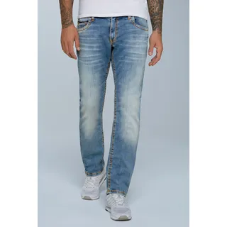 Comfort-fit-Jeans CAMP DAVID Gr. 38, Länge 32, blau Herren Jeans Comfort Fit mit breiten Nähten