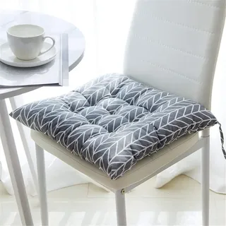 4er-Set Sitzkissen Kissen Stuhlkissen Auflage Sitzauflage 40x40 cm, Gartenstuhlkissen, Sitzauflage Garten, Balkon Terrasse (Platz,I)