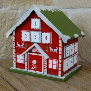 Adventskalender Haus zum Befüllen Weihnachtsdeko Weihnachten Advent 1871