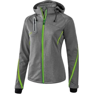 Erima Softshelljacke Funktion Damen grey melange/green gecko 42