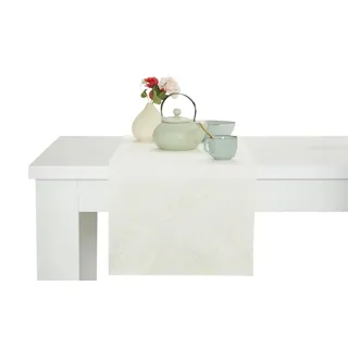 HOME STORY Tischläufer  Home Story , creme , Leinen , Maße (cm): B: 40
