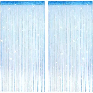 Stringvorhänge Set von 2, 100 x 200 cm, Insektenschutz, waschbare Glitzer-Vorhänge, für Dekoration