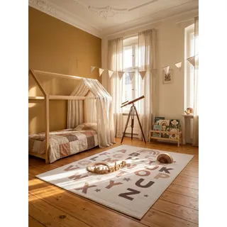 KADIMA DESIGN TINO Kinderteppich 200 x 290 cm Creme