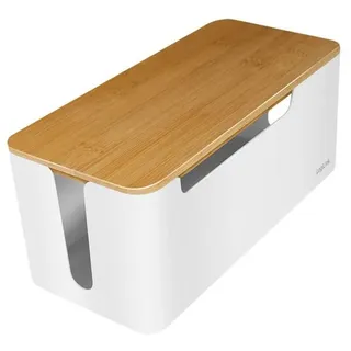 Logilink Kabelbox 14 x 13 x 31 cm 1-tlg. weiß/bambus