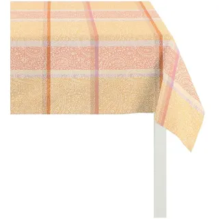 Tischdecke APELT "6106 SPRINGTIME, Paisley, Frühjahrsdeko, Frühling" Gr. 1, bunt (orange, bunt), B:48cm L:135cm, Polyester, Tischdecken, Tischdecke