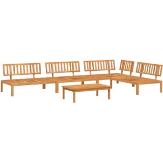 Maison Exclusive - 5-tlg. Garten-sofagarnitur Aus Paletten Massiv