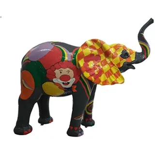 Xlmoebel Dekofigur Bunte Elefant Statue Deko Garten Skulptur 160x160cm, Made in Europa