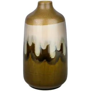 Butlers Vase, Olivgrün, Keramik, 25 cm, Dekoration, Vasen, Keramikvasen