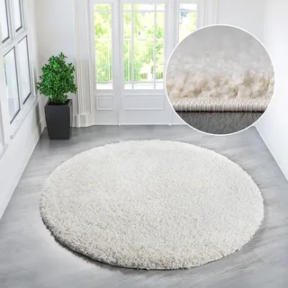 OTTO home Viva Shaggyteppich Ø 140 cm Beige