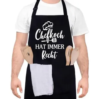 Lustige Kochschürze für Männer Chefkochverstellbar Grillschürze