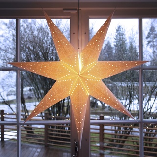 Weihnachtsstern Beleuchtet | Papiersterne zum Aufhängen | Weihnachtsstern Fenster | Papierstern Beleuchtet | Weihnachtssterne mit Beleuchtung | Weihnachtsstern Fenster Beleuchtet | Weihnachtssterne