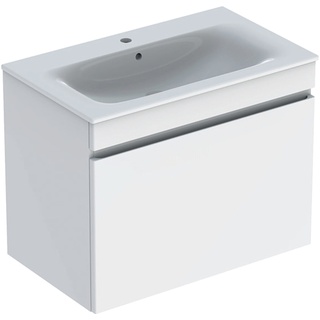 Keramag / Geberit Renova Plan Komplett-Set mit 1 Schublade 800 x 622 x 480 mm - Weiß hochglänzend / WT Weiß - 501916011