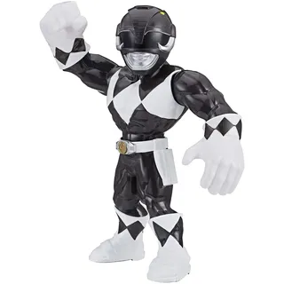 Power Rangers Playskool Heroes Mega Mighties 25 cm große Schwarzer Ranger Figur, Spielzeuge zum Sammeln, Kinder ab 3 Jahren