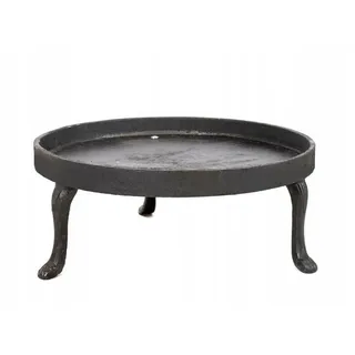 Feuerschale Feuerstelle Lagerfeuer Metall Schwarz GUSSEISEN TOP