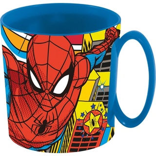 Tataway in viaggio si cresce Marvel Spiderman Herren Spinne Kunststoff Blau 350 ml Mikrowellengeeignet