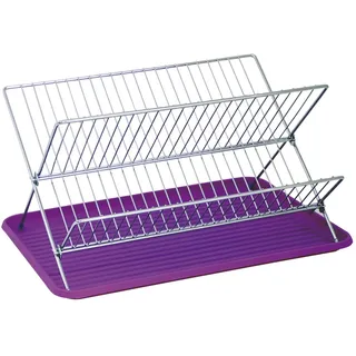 MSV Abtropfgestell Linz 40 x 34,5 x 27 cm Farbe Lila