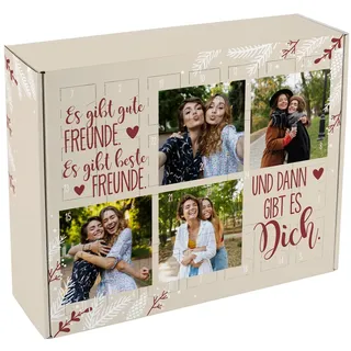 Herz & Heim® Adventskalender für die Beste Freundin zum selbst befüllen/mit eigenen Fotos