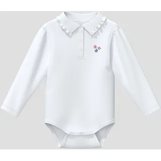 s.Oliver Body mit gerüschtem Polokragen - weiß - 68