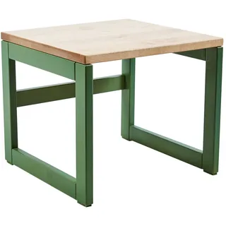 kundler home Kinderhocker Kinderbank oder Kindergartenbank aus Echtholz Birke Massiv, Mod. JOSEF grün 370 cm