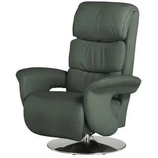 HIMOLLA Massage Sessel Easy Swing Leder 83 x 111 x 95 cm Grün elektrisch