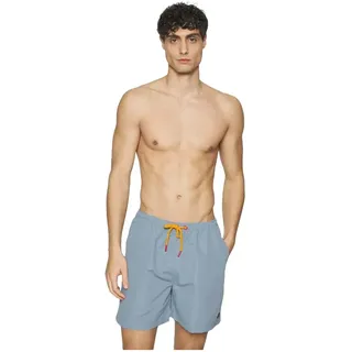 Ellesse Badeshorts - Rot,Schwarz,Orange,Hellblau - S