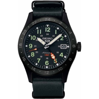 Seiko SSK025K1 Herren-Armbanduhr Automatik GMT Schwarz